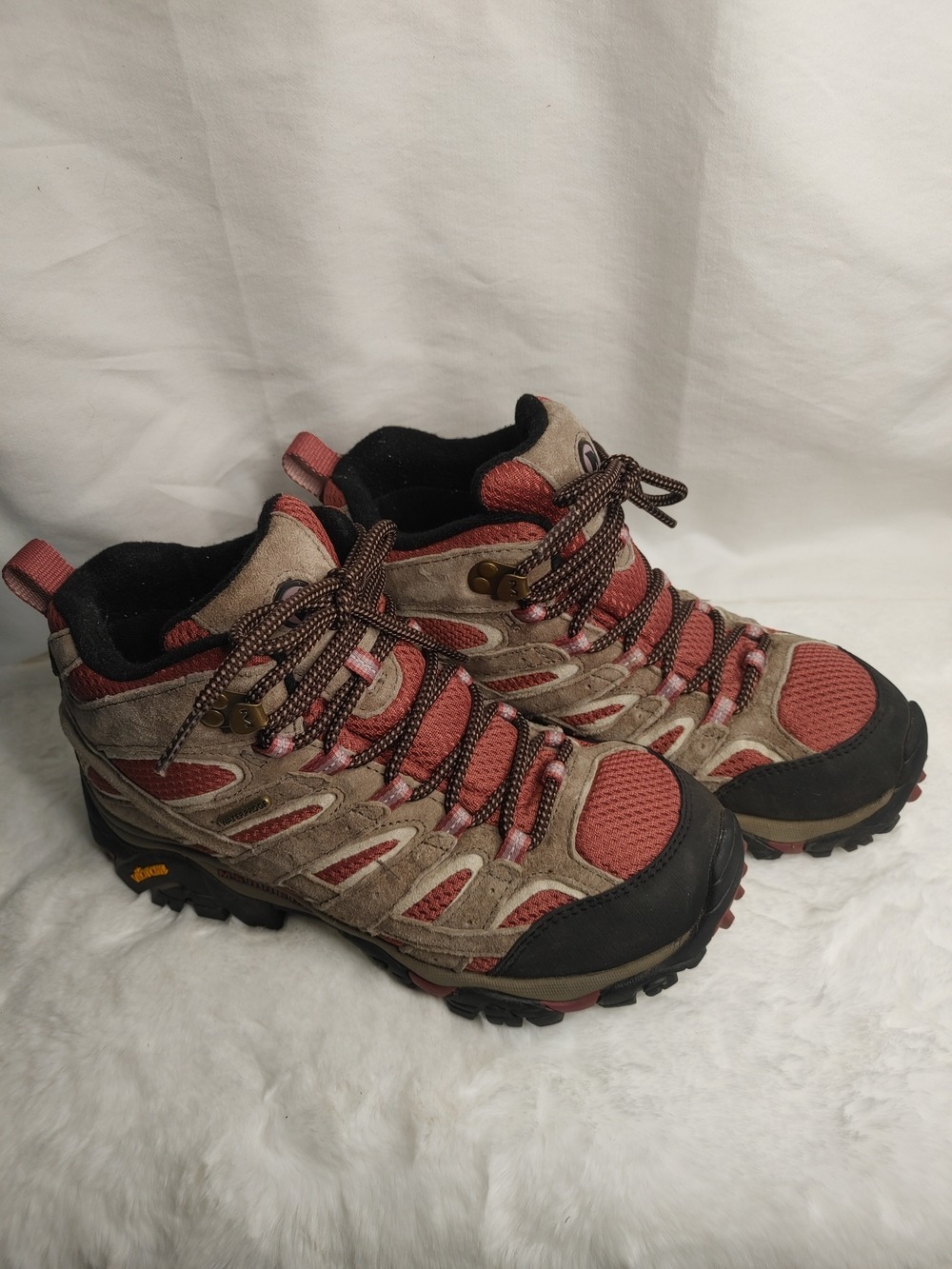 Merrell Boulder Blush Moab 2 Mid Waterproof Hiking Trail Shoes 6.5 - Picture 3 of 9